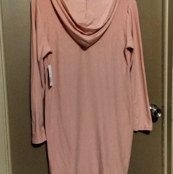 No Boundaries Dresses & Skirts - Pink hooded bodycon dress